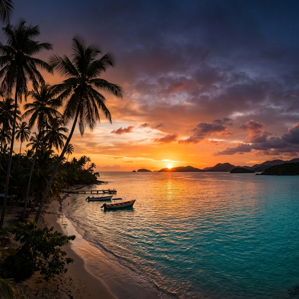 Caribbean sunset